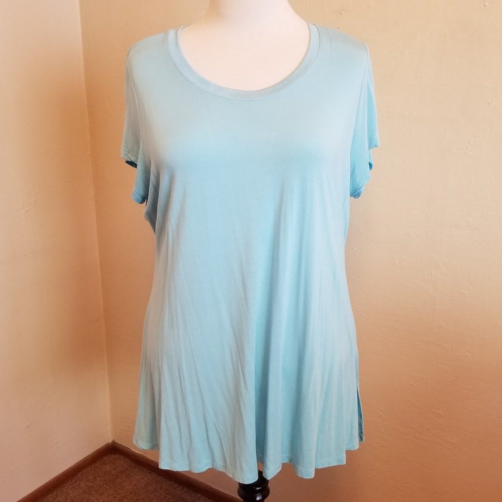 H by Halston 2X Sky Blue Top